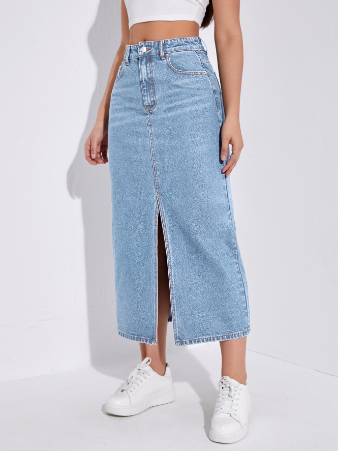 Damen Jeans Rock