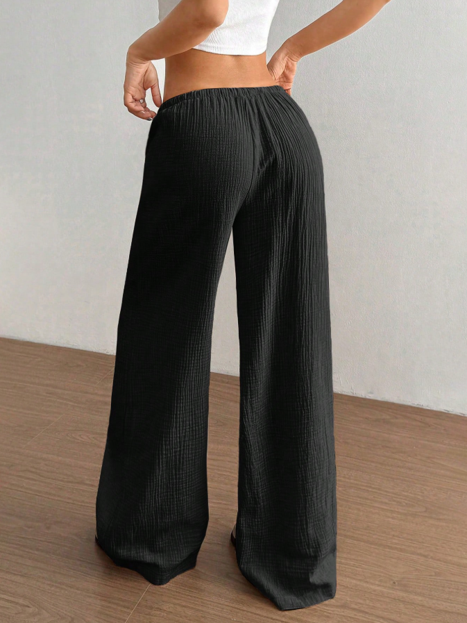 Leinenhose Schwarz