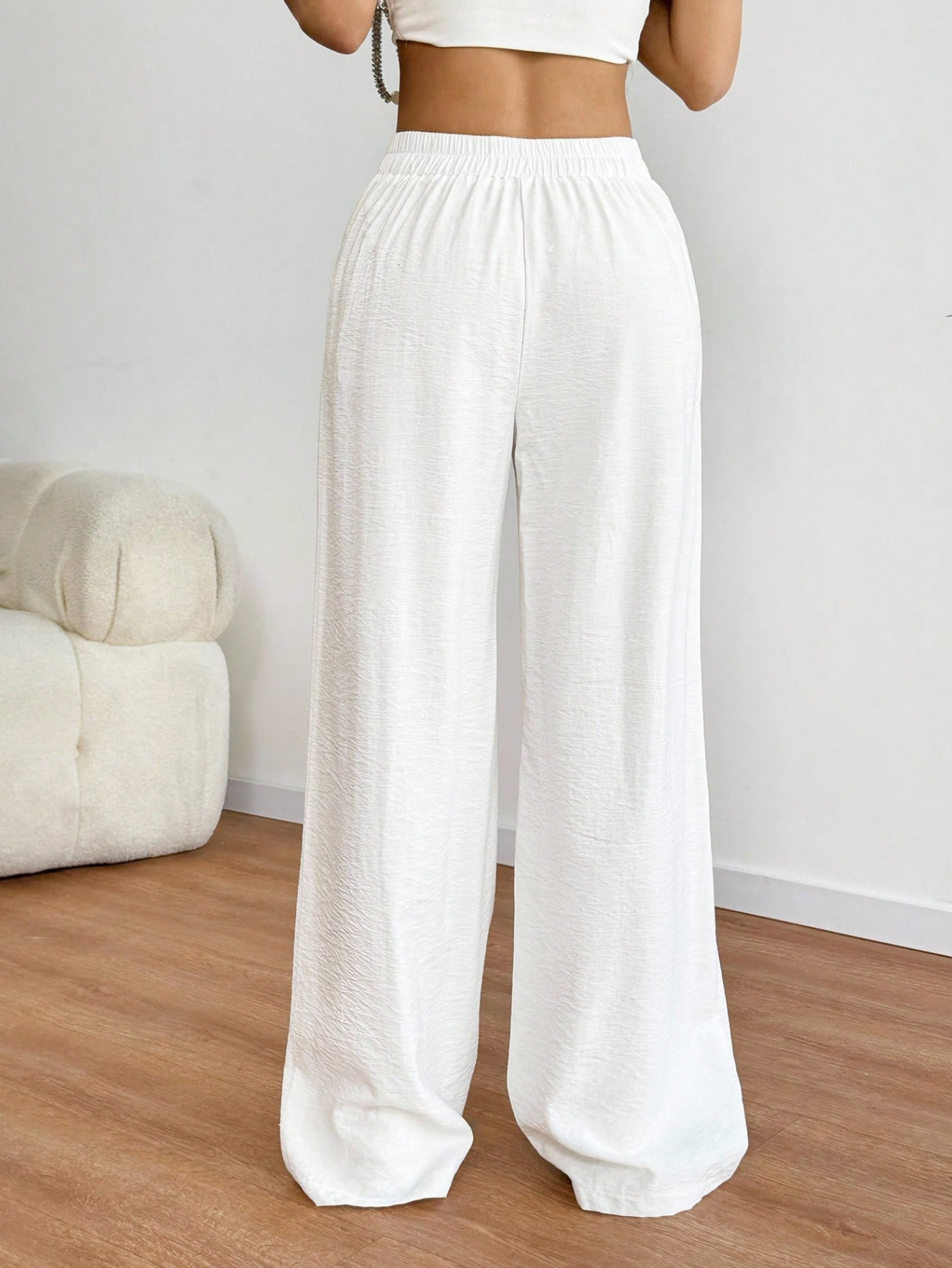 Leinenhose Weiß