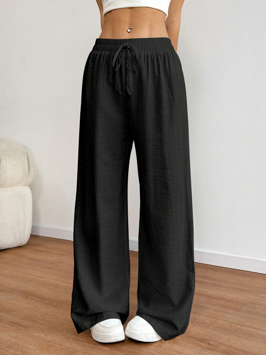 Leinenhose Schwarz