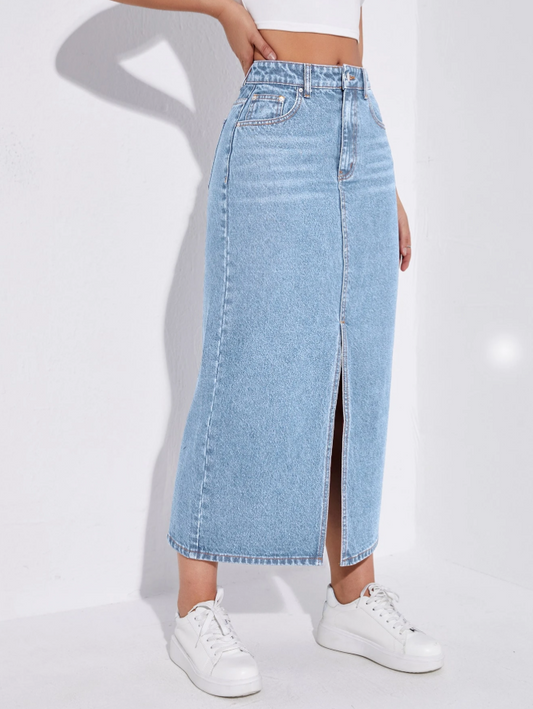 Damen Jeans Rock