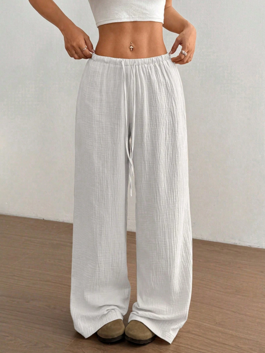 Leinenhose Weiß