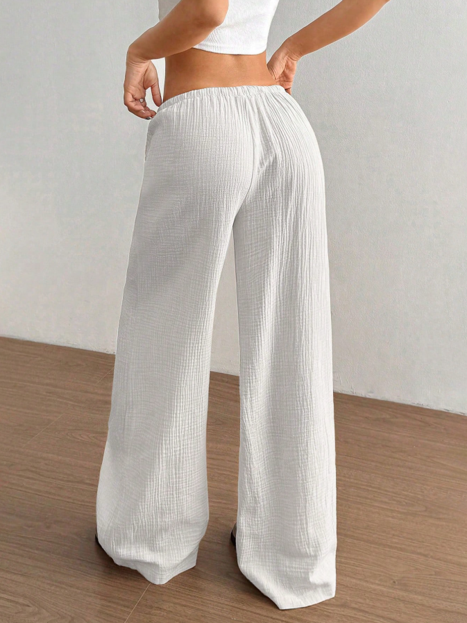 Leinenhose Weiß