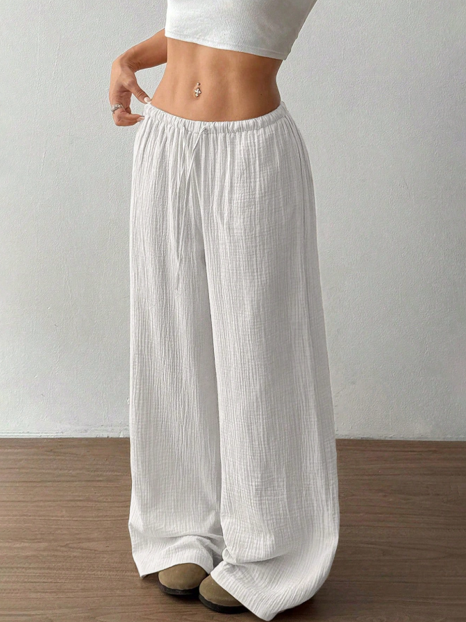 Leinenhose Weiß